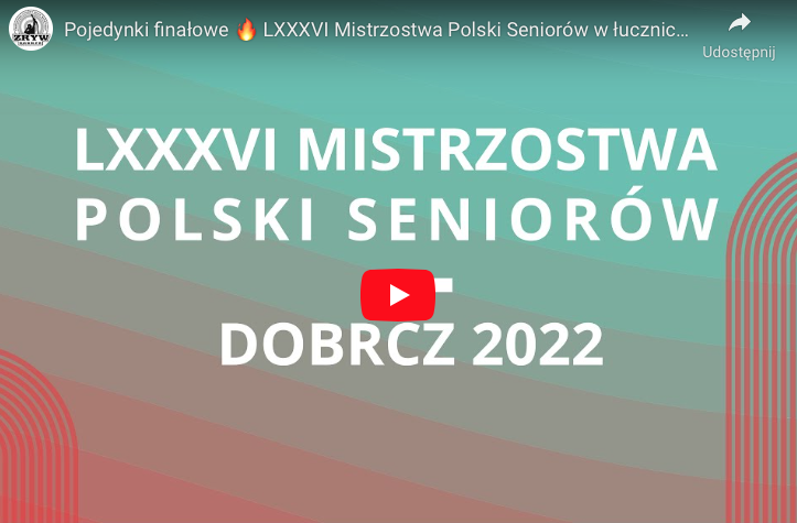 Mistrzostwa Polski Seniorów – zapraszamy na transmisję na żywo