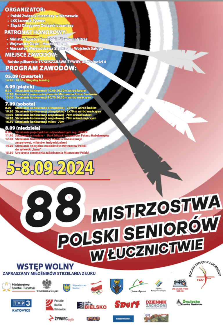 Przed nami 88. Mistrzostwa Polski Seniorów w łucznictwie