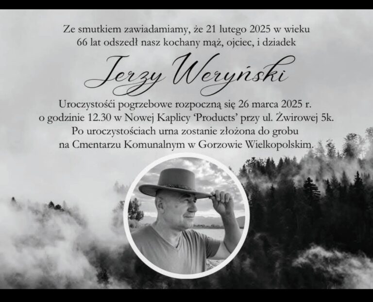 Zmarł Jerzy Weryński