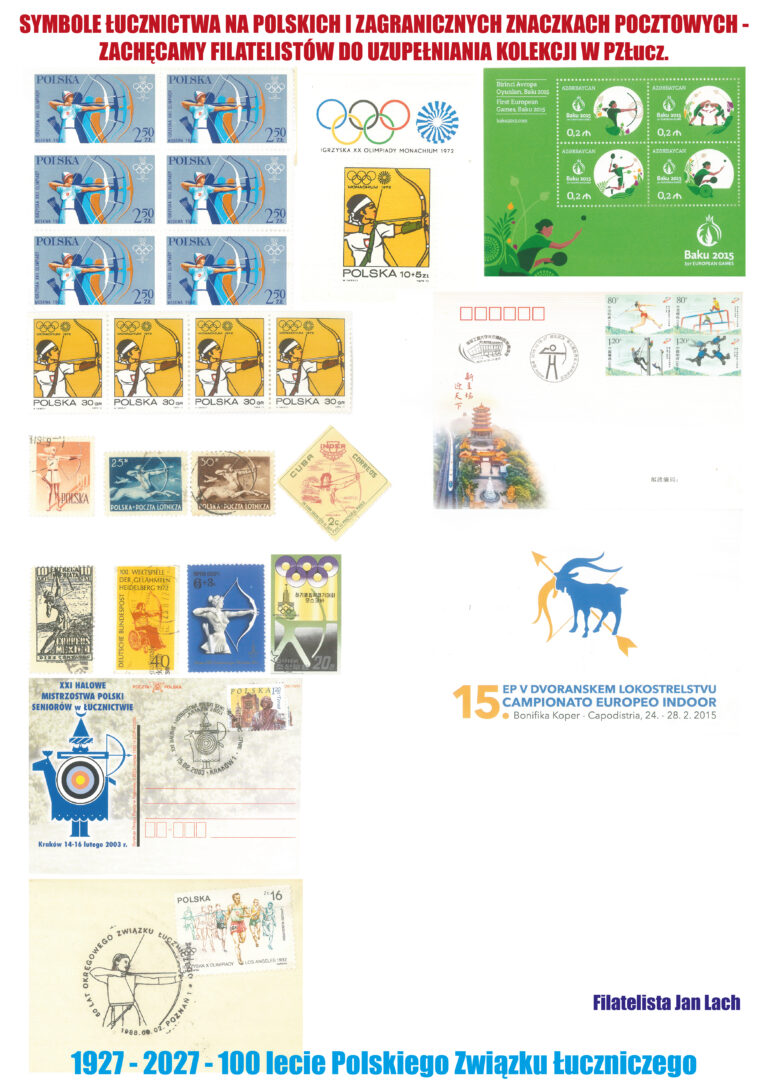 Symbole łucznictwa na polskich i zagranicznych znaczkach pocztowych