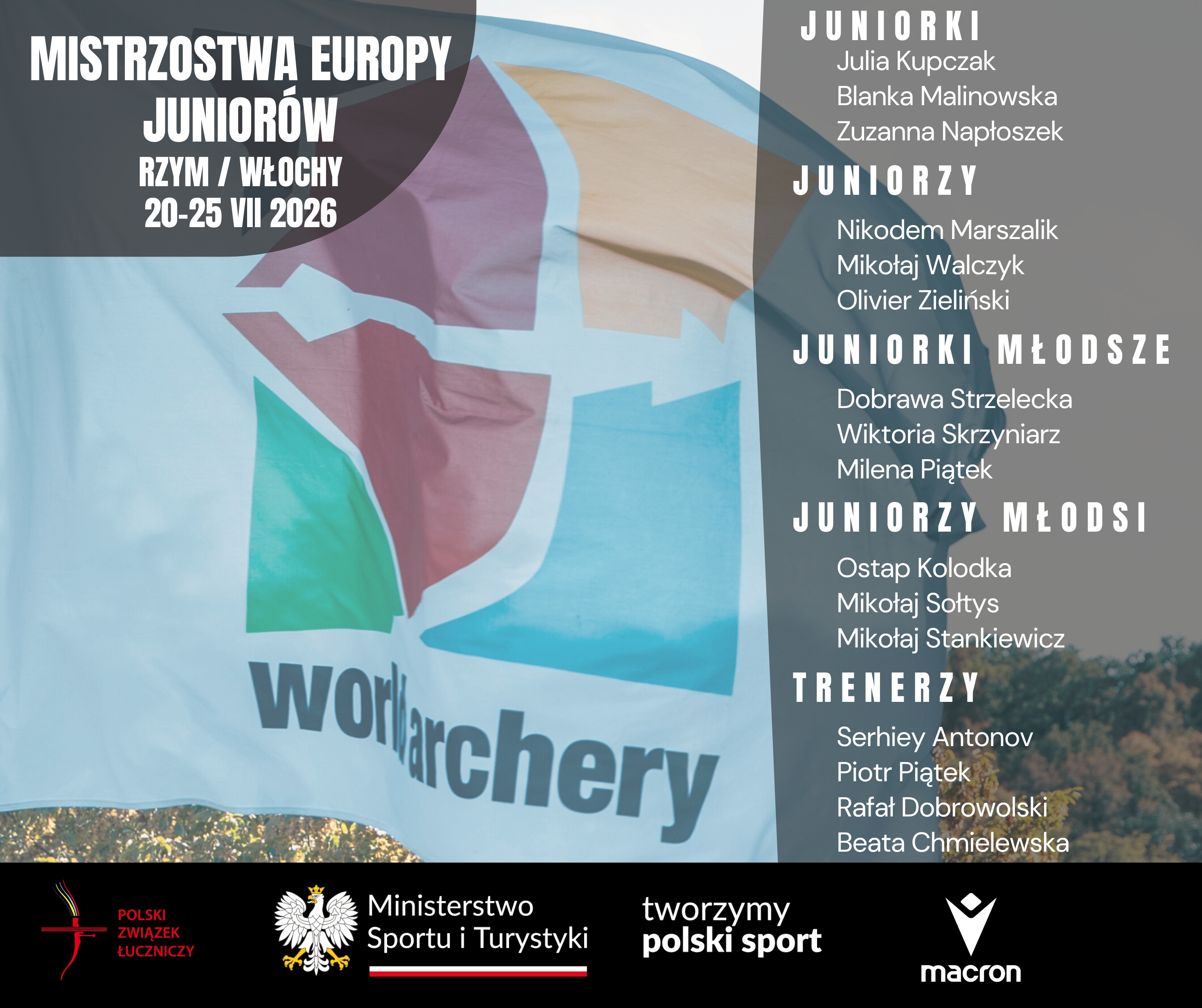 Reprezentacja Polski gotowa na Mistrzostwa Europy Juniorów i Juniorów Młodszych w Rzymie